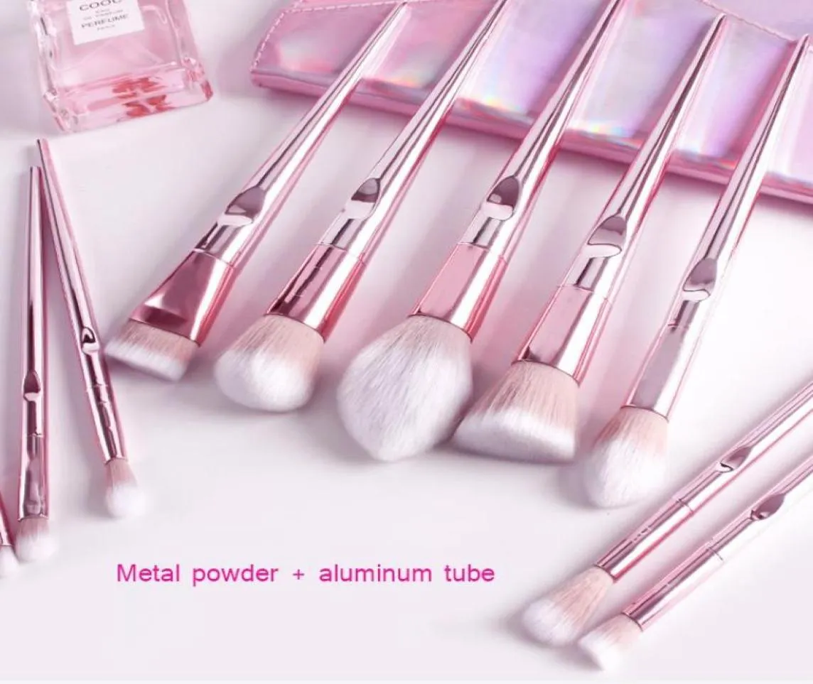 10pcs Makeup Brush Brush Set Eyeshadow Powder Highlight Sculpting Blush Cosmetic Beauty Make Up Tools GOOD7791288