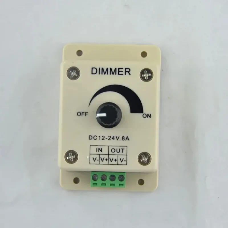 Regulator napięcia DC-DC Stabilizator napięcia 8A Regulowany sterownik prędkości DC 12V DIN DIMMER 12 V
