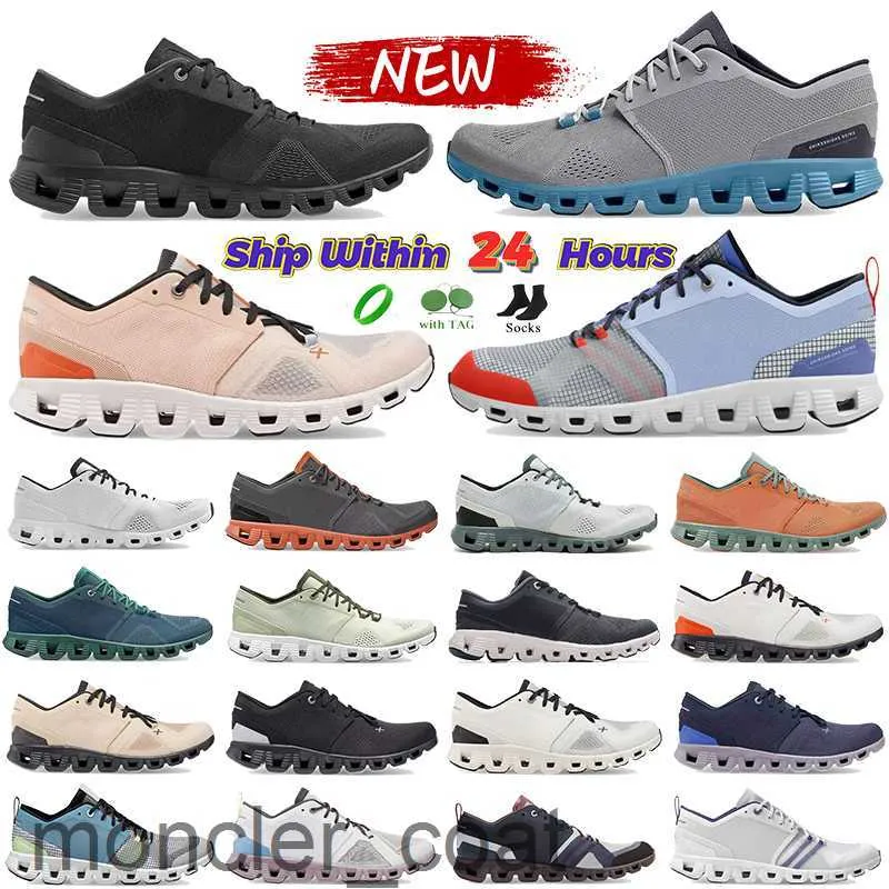 Mens Womens Running Shoes x 3 Shift Sneakers x3 cloudmonster White Black Niagara Ash Alloy Grey Lead Turmeric Designer Shoe Men Outdoor Sneaker Mesh Sport Trainers