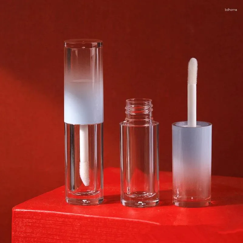 Storage Bottles 100pcs Gradient Lip Gloss Empty Tubes Refillable Container Glaze Tube With Wand Silicone Portable Tool