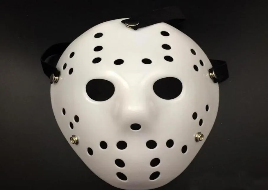 Halloween White Porous Men Mask Jason Voorhees Freddy Horror Film Hockey Scary Masken für Party Frauen Masquerade Kostüme9801674