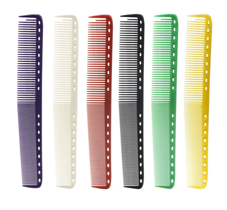 23cm 6 cores disponíveis Japan Hairdressing Cut Comb Professional Barber pente para penteado Corte de resina durável 6pcslot8594442