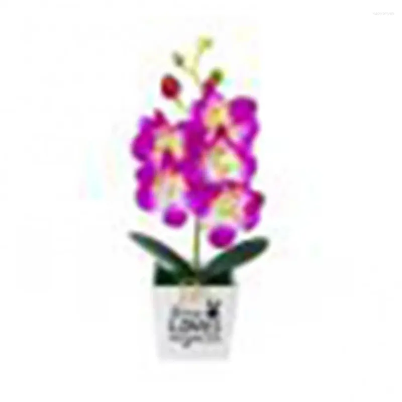 Decoratieve bloemen kunstmatige vlinder orchidee bonsai nepbloem met pot motten orchideeën niet-geweven stoffen planten wieden thuiskamer decor