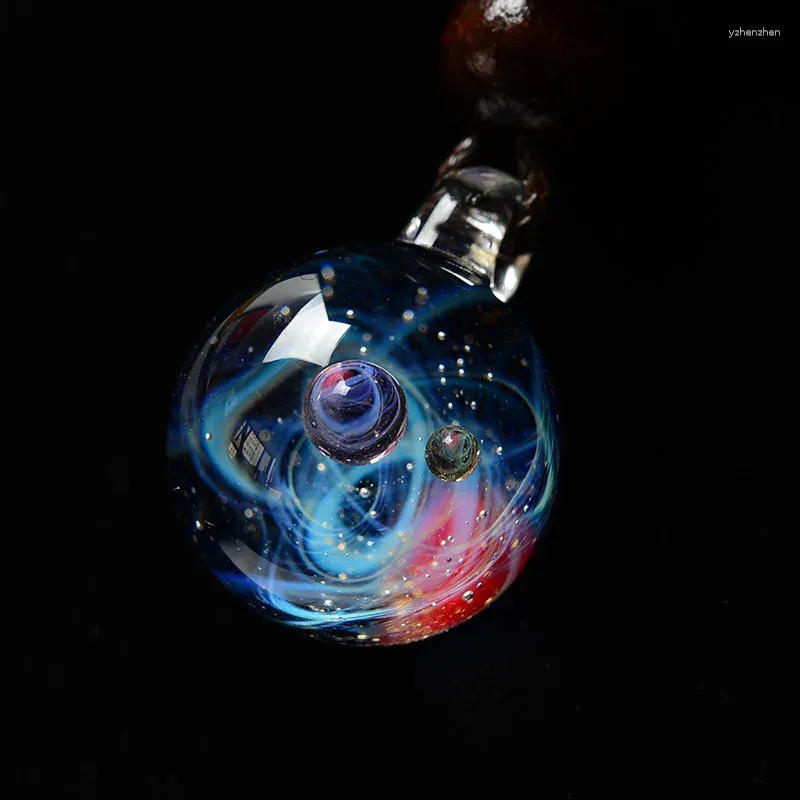 Colares pendentes boeycjr universo vidro bead planetas