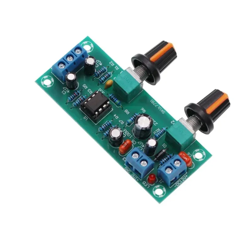 High-precision Single supply low pass filter board subwoofer preamp board 2.1 channel DC 10-24v 22hz-300hz