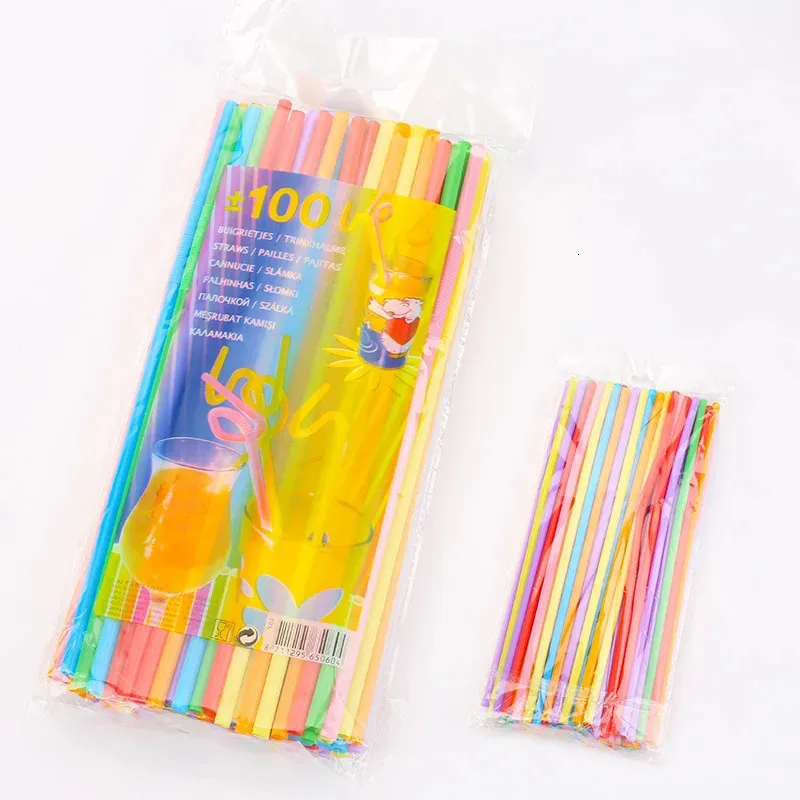 100pcs Cocktail Drinking Disposable colorful and can be DIY any shape Party tropic supplies summer wedding birthday event favor