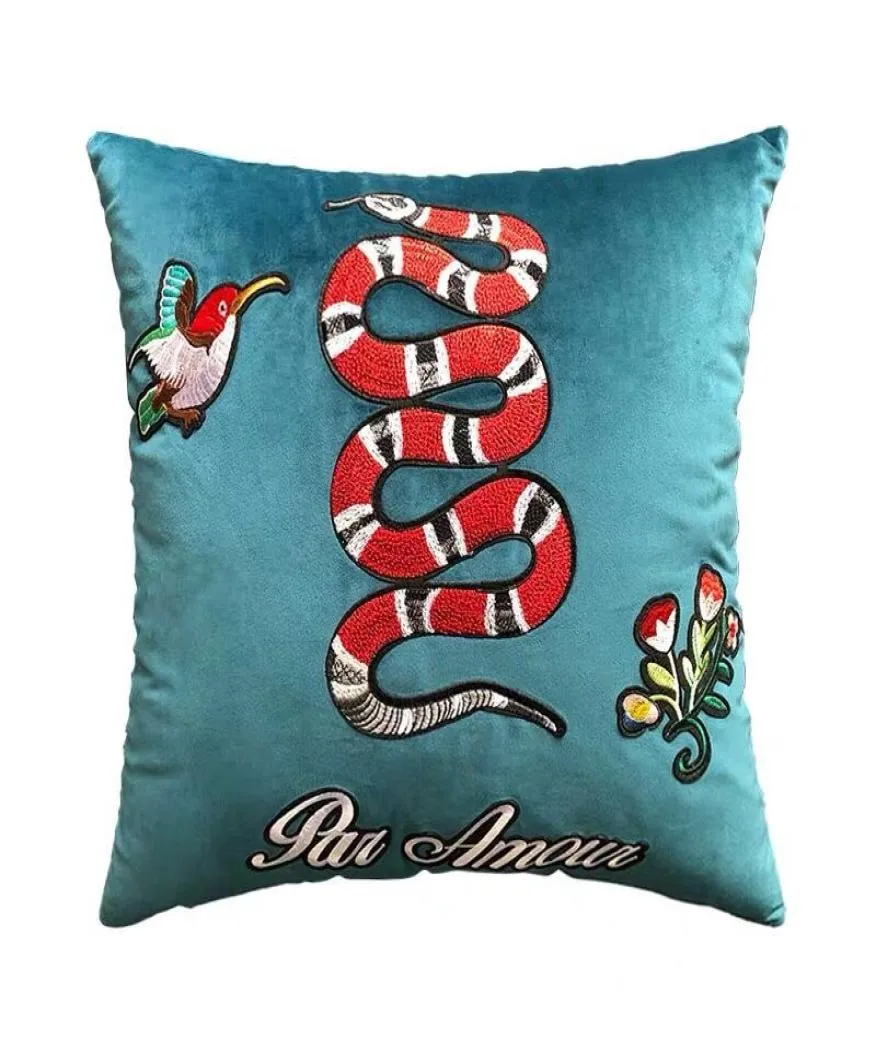 Super Luxury Designer Broidery Signage Pillow Cushion 4545cm et 3050cm Home and Car Decoration Creative Christmas Gift New AR3427272