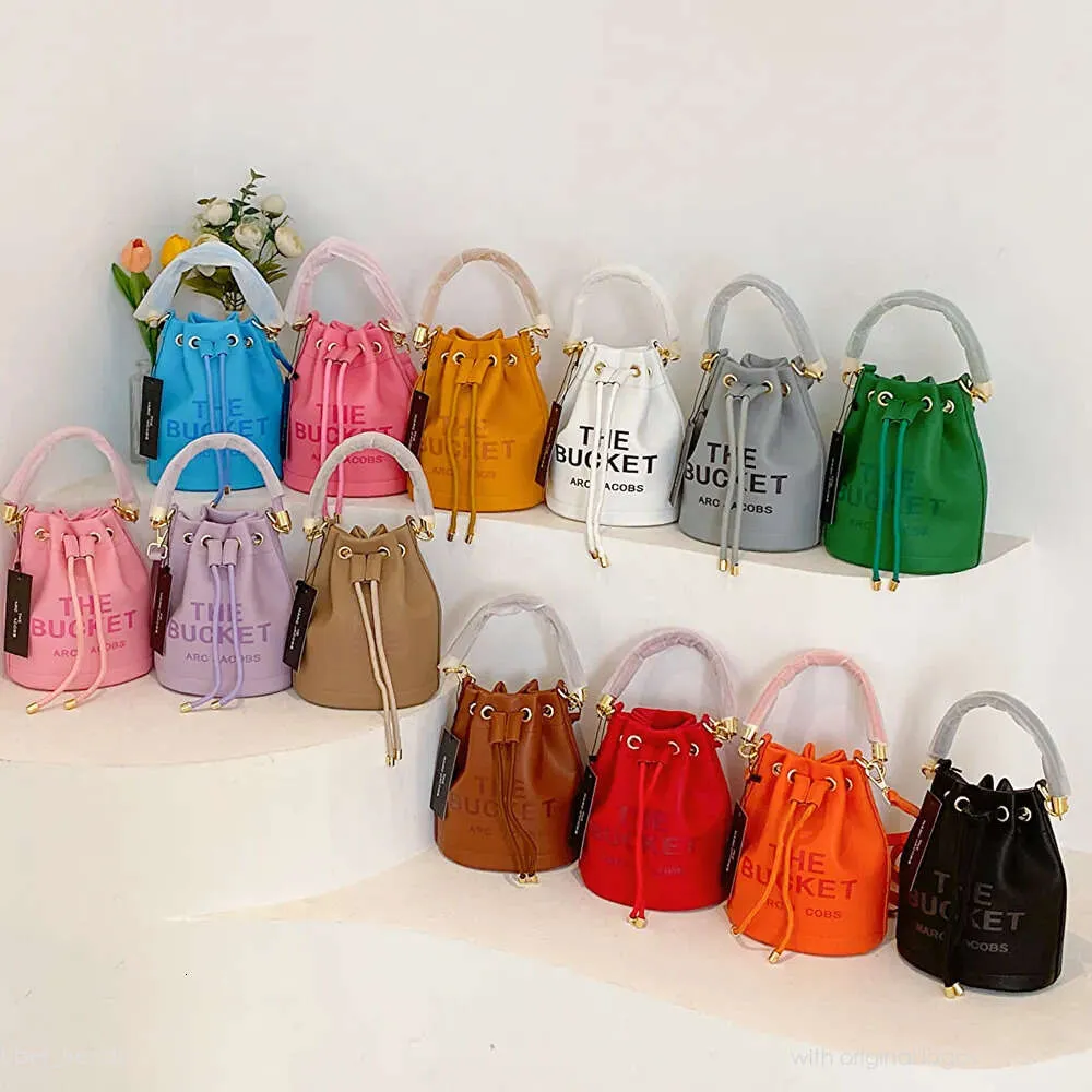 March Designer Bag Wysoka jakość skórzana torba kubełkowa MJ damskie ramię moda rączka torebki torebki torebka crossbody torb