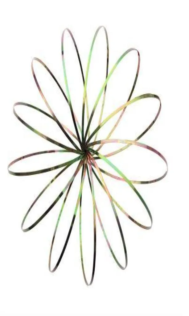 9 kolorów Flow Toys Slinkey Pierścienie przepływu zabawki Kinetyczna wiosenna bransoletka nauka edukacyjna interaktywna chłodne zabawki CCA9279 507247891