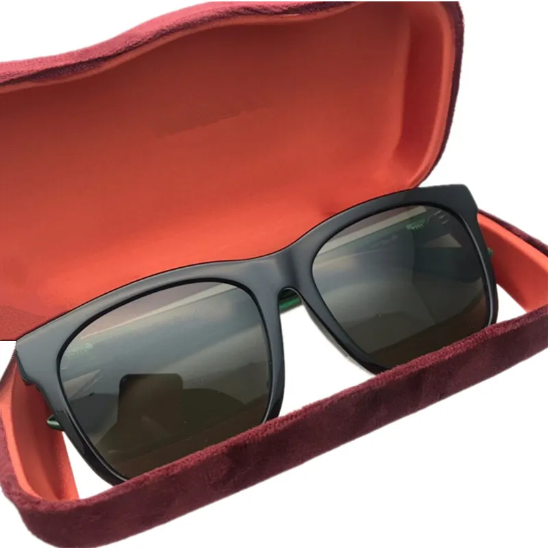 الكلاسيكية الأحمر الأزرق المرقوع الشريط EPLANK نظارات شمسية التدرج نظارات الشمس UV400 للجنسين مربع كبير فولريم 715SKO 5319145 ل presciption Goggles Fullset desi case