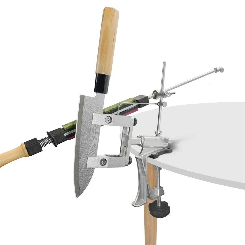 Manual Fixed Angle Knife Sharpener System Machine Pro Full Set Diamond Whetstone Sharpening Tool Adjustable Kitchen Honing 240418