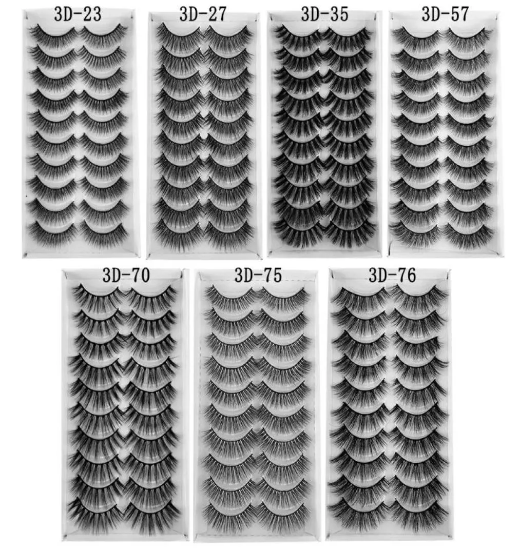 10 paren 11 stijlen 6d minkhaar valse wimpers volledig volume dikke wispies pluizige wimpers extensies rommelige handgemaakte make -upgereedschap2109821