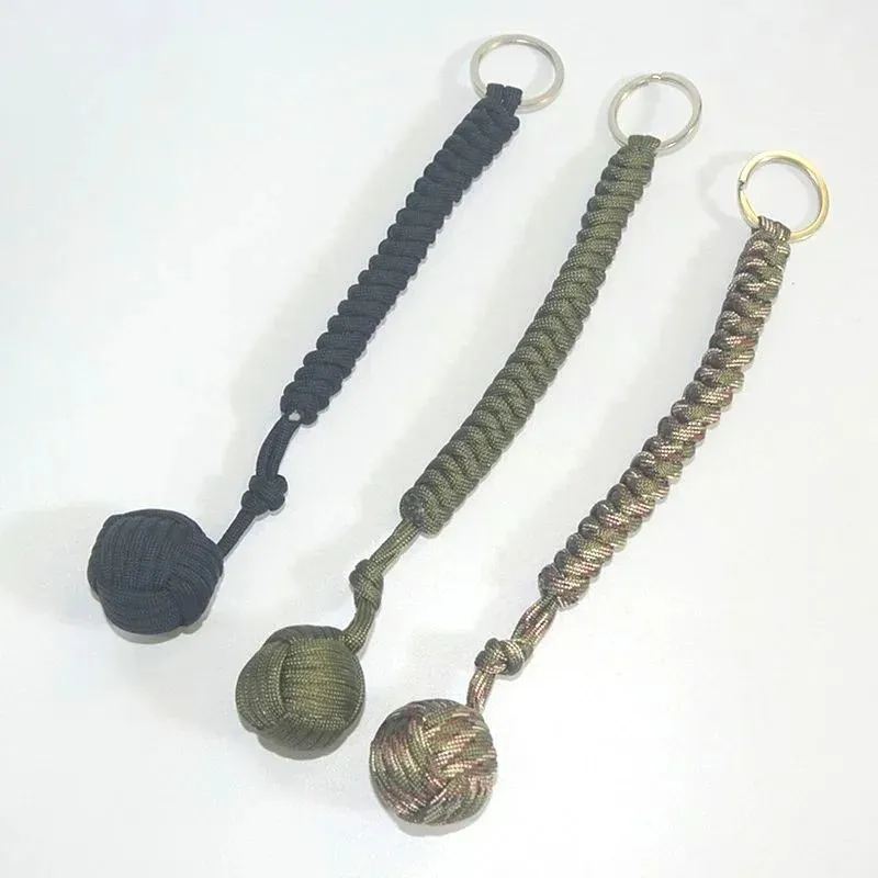 DHgate.com:Tactical Monkey Fist Steel Ball Keychain Defense Lanyard ...