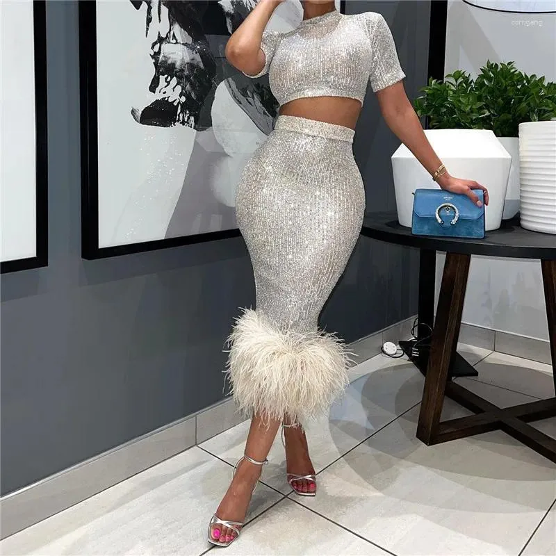 Shiny two piece outfits clearance