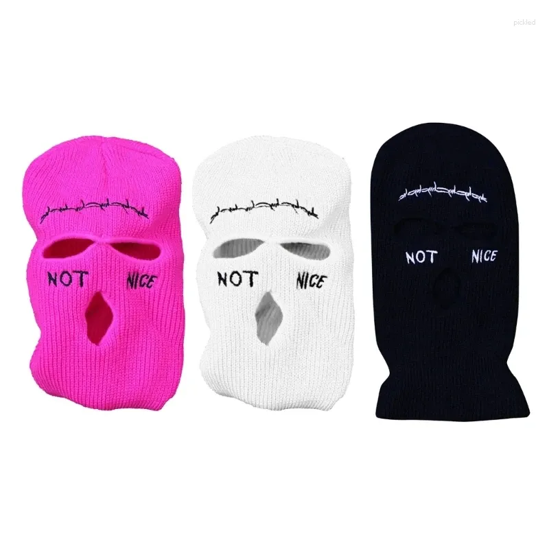 Boinas chapéu de capuz de boina para adultos unissex inverno quente malha balaclava novidade gorro adolescente menino meninos festas