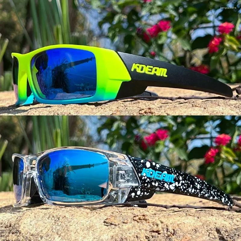 Sunglasses KDEAM Brand Design Polarized For Men Outdoor Sports Sun Glasses Fashion Cool Women Colorful Shades Eyewear UV400