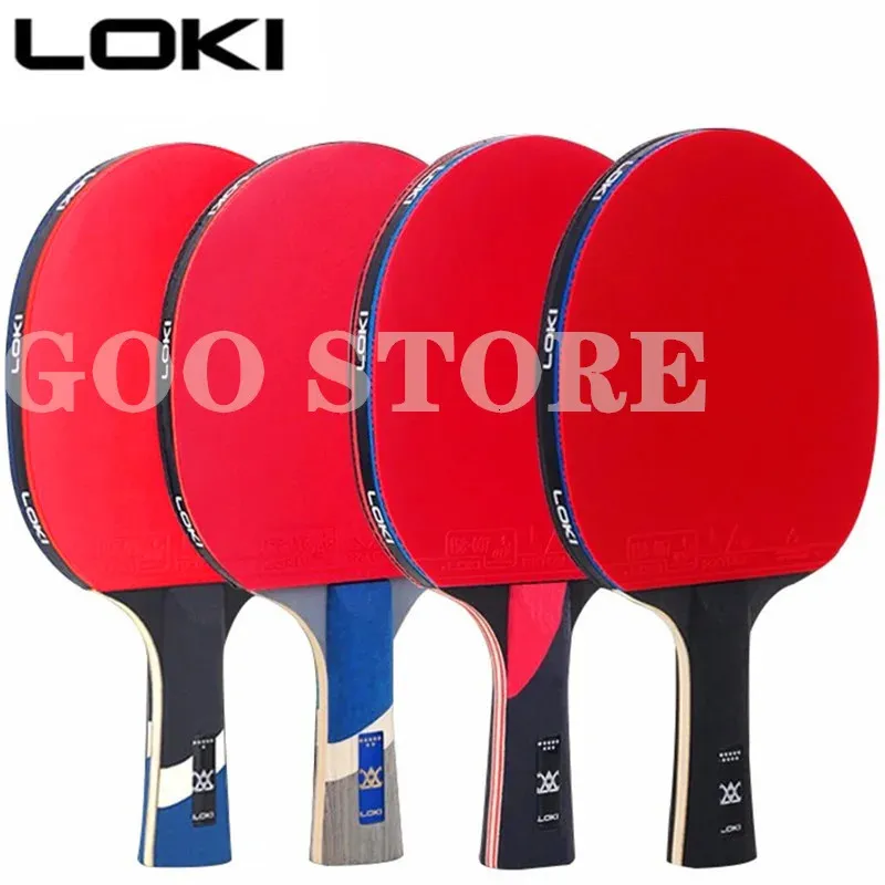 LOKI 9 étoiles 8/7/6 étoiles Raquet de tennis Blade Haute viscosité Original Loki Table Tennis Bat Competition Paddle Blade 240425