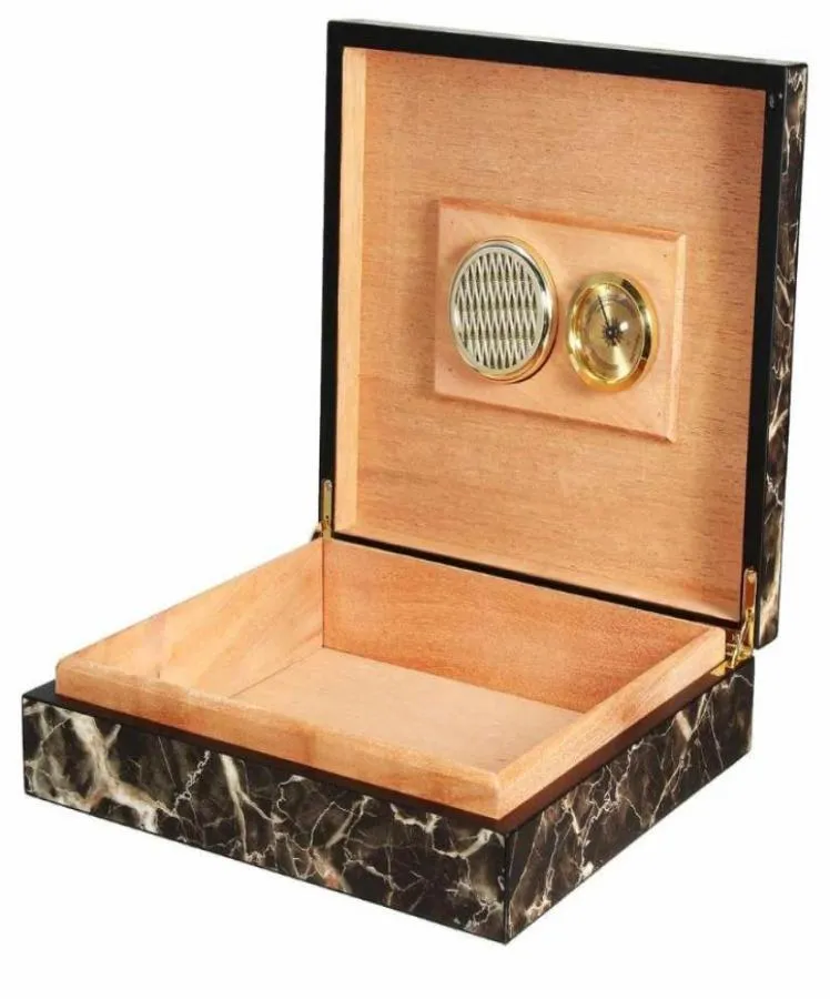 Draagbare ceder houten kast houten opbergdoos met humidor luchtbevochtiger hydraterende apparaten accessoires18870670