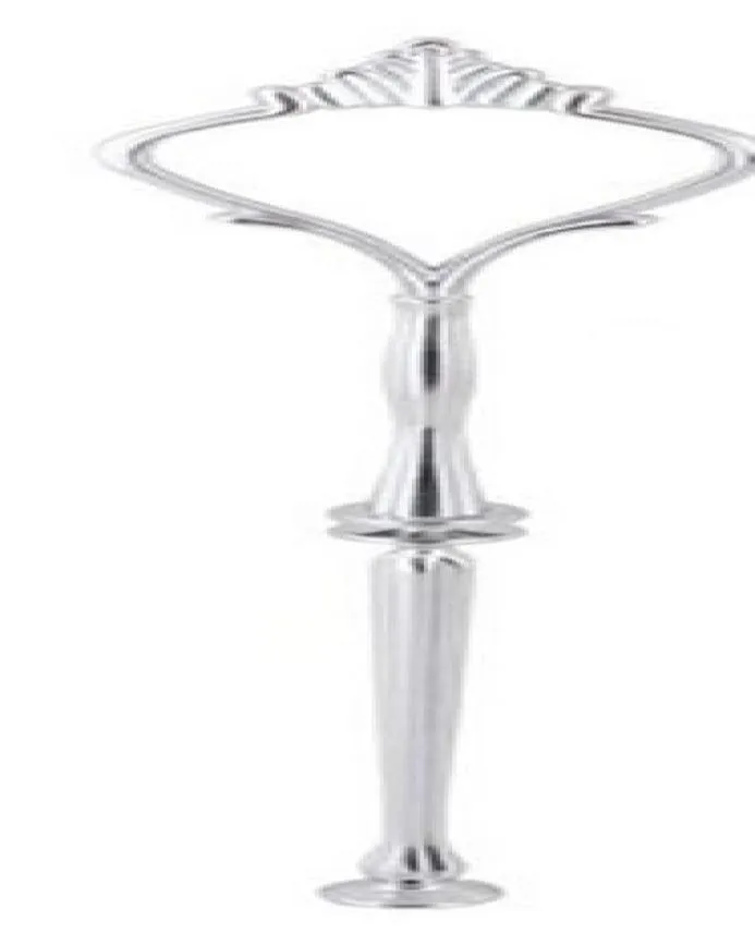 petite taille Nouvelle arrivée 3 niveaux 45g plaque de gâteau stand Handle Ajustement de la fête de mariage en or argent Rod9356916