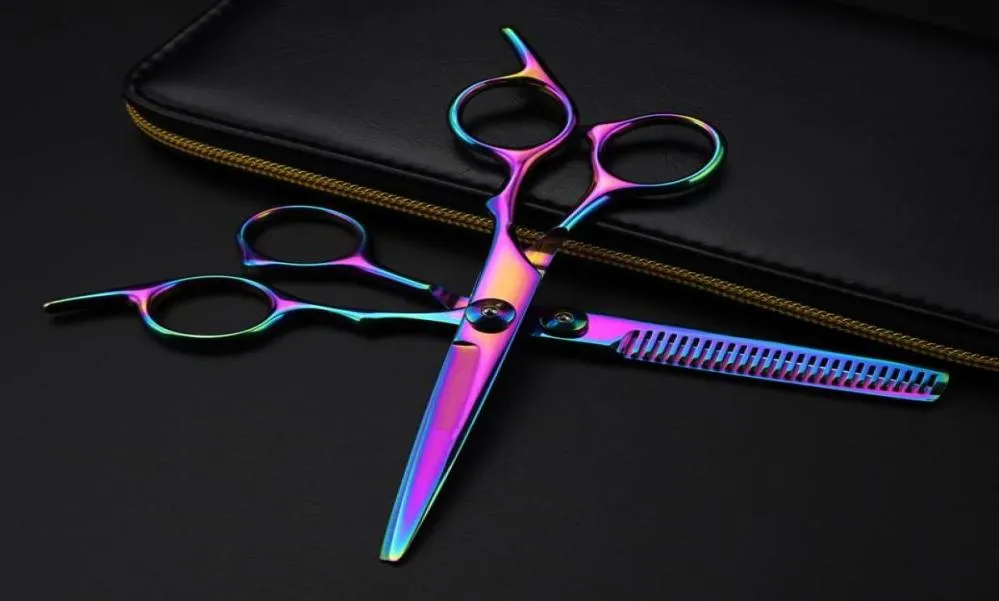 Hair Scissors Professional Japan Steel 6 039039 CORES CORTE DE CORTE CORTE CORROME