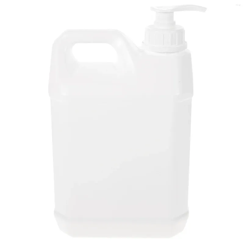 Bouteilles de rangement 2 5L Pumpo-pompe Savon Contauteur de distributeur de savon avec couvercle Cosmetics White Cosmetics