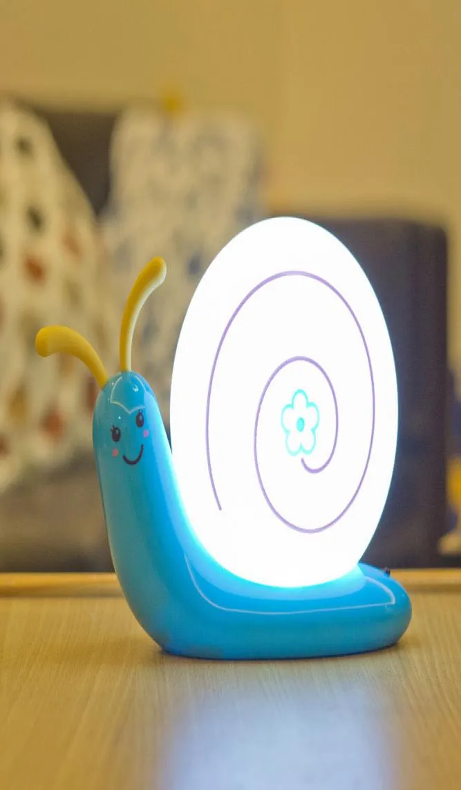 Lampada leggera notturna lampada da letto lampada da letto per bambini bambini bambini baby batteria USB LED lumaca per bambini Sleeping Wilet Light ZA25416814464