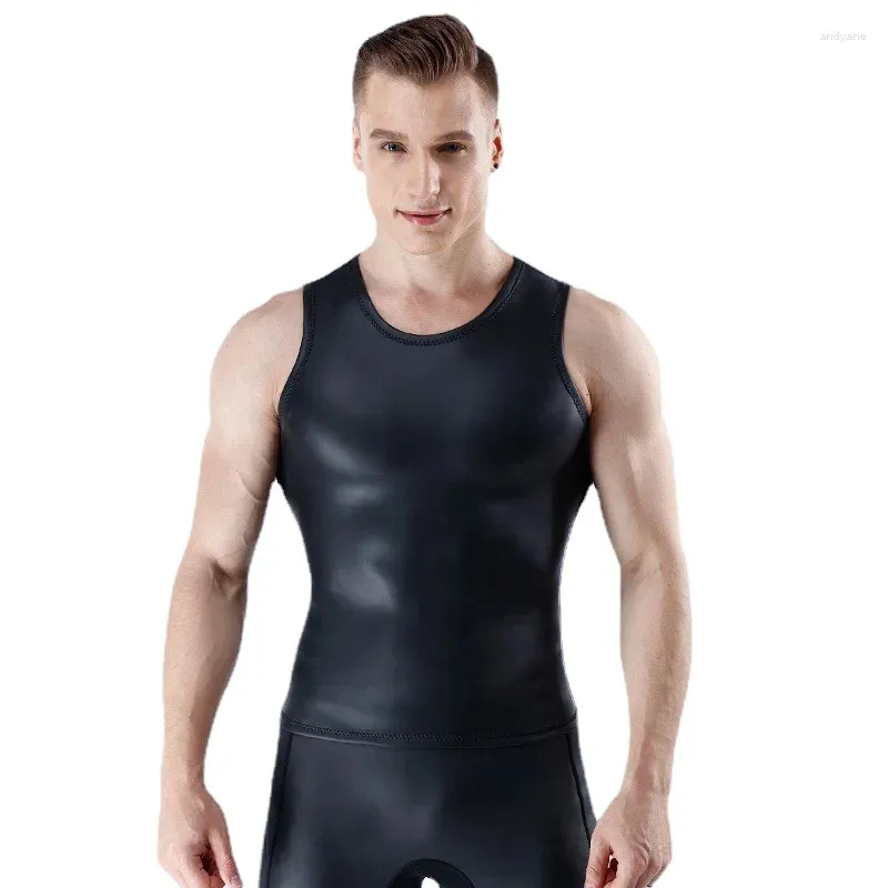 Damenbadebekleidung 1,5 mm Herren- bare Lederweste wasserdicht und warmes Schwimmanzug