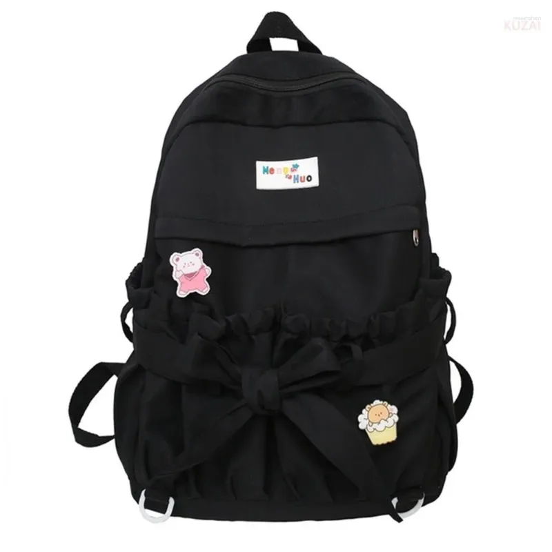 Rucksack offener koreanischer Kapazitätsstil Kawaii Frauen süße Taschen große weibliche Bogenschule für Teenager Mädchen Reisen Rucksäcke