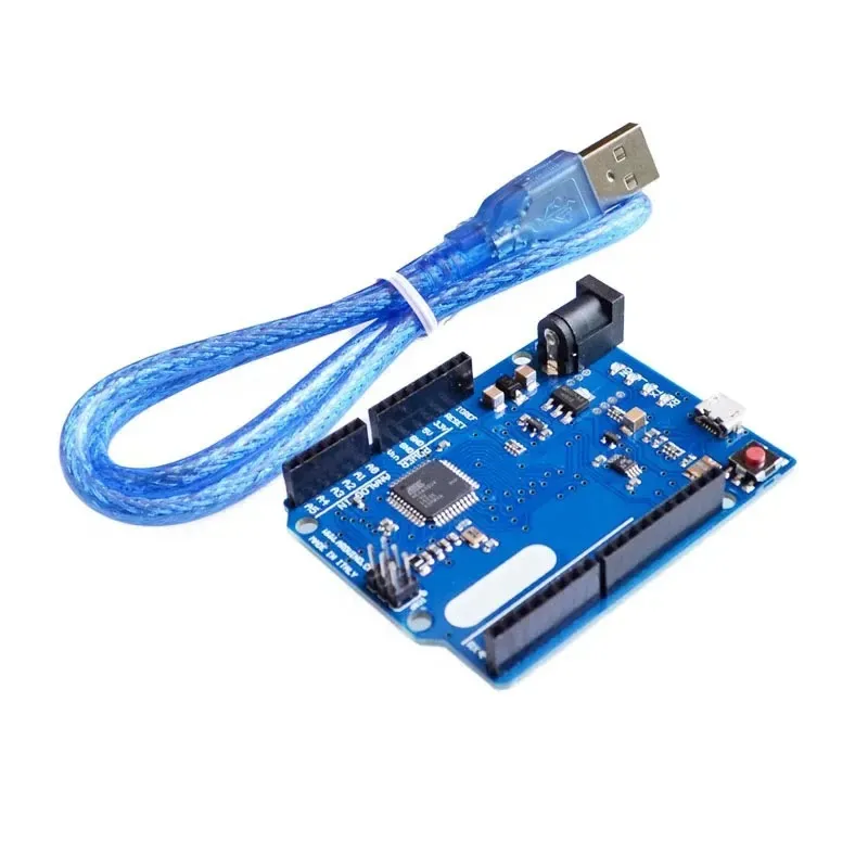 Leonardo R3 Microcontroller Original ATMEGA32U4 Utvecklingskort med USB -kabel kompatibel för Arduino DIY Starter Kit