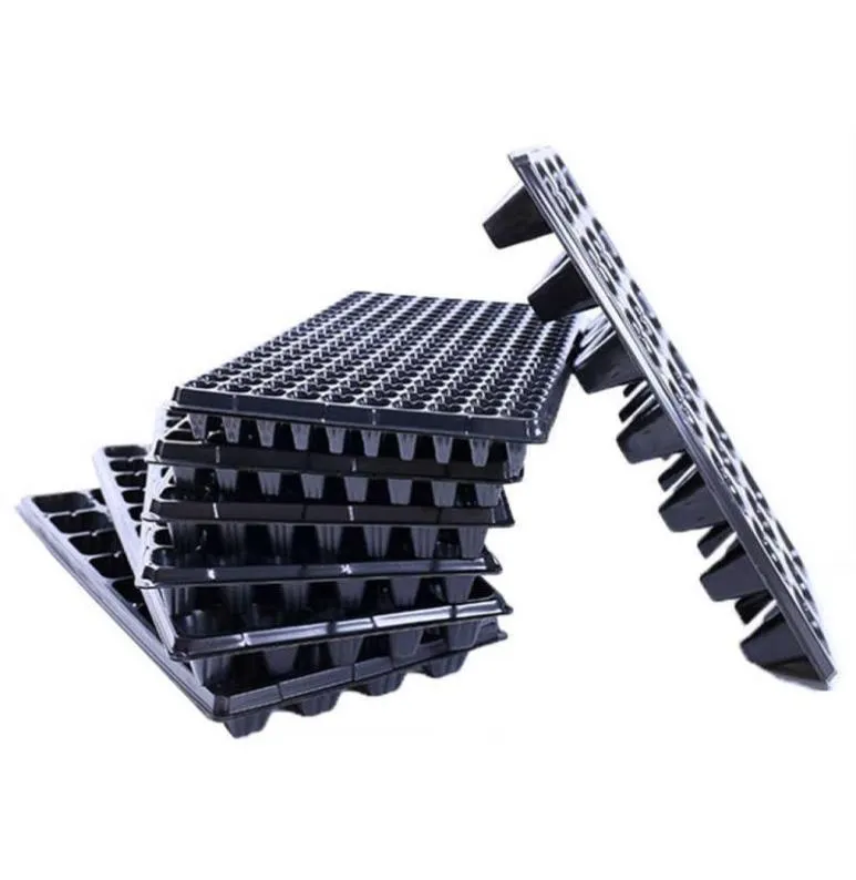 10pcs 5072128200 Holes Garden Nursery Pot Tray For Succulent Flower Vegetable Seed Grow Box Plant Seedling Propagation Tray 2102810103