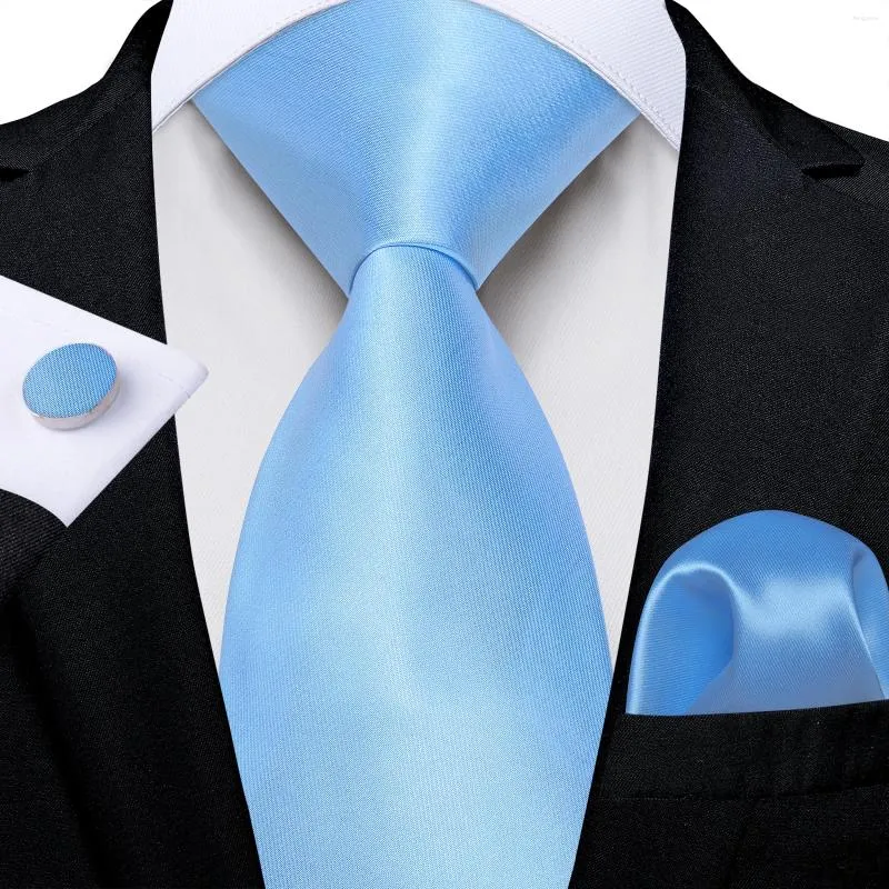 Papillon seta blu solida per uomini Accessori per feste di nozze da 8 cm Pocchetto tasca quadrati pezzi da collo di abbigliamento da uomo all'ingrosso