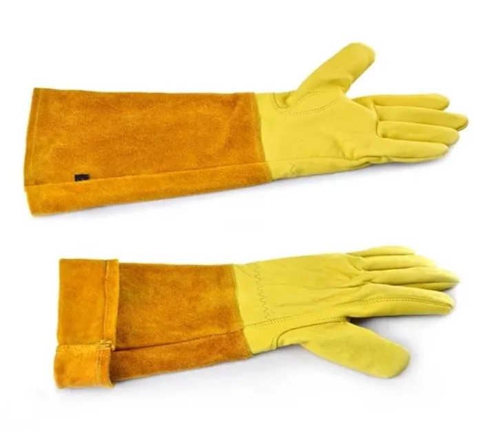 Skórzane oddychające rękawiczki rękawicy Rose przycinające długie rękawy dla mężczyzn i kobiet Gardening Glove Prezenty 2111244756308