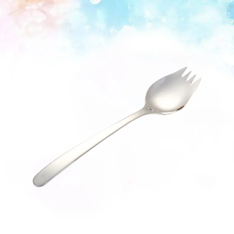 Zestawy naczyń obiadowych DoiTool Silverware Silne oprogramowanie 304 Sporks ze stali nierdzewnej Sałatka Spork ciężka służba