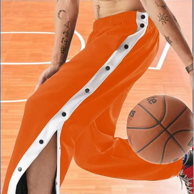 Men's Pants Mens sports basketball pants spring/summer quick drying mesh knitted full chest jersey sports pantsL2405