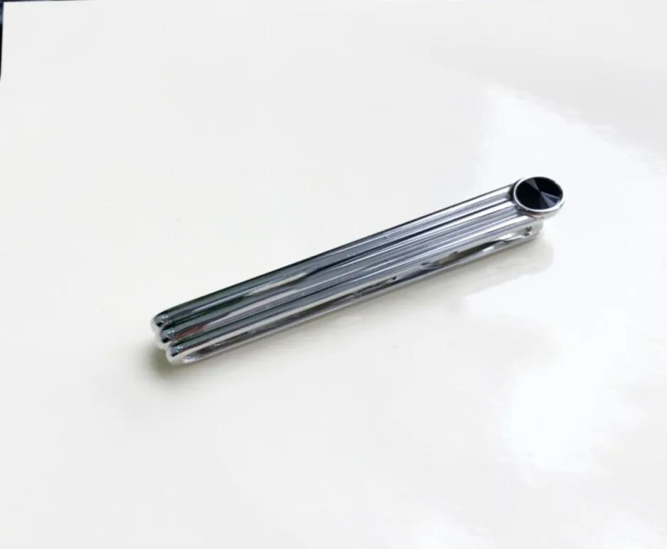 Luxe designer tie clip voor mannen hoge kwaliteit met stempel titanium staal metalen topcadeau met box4124759