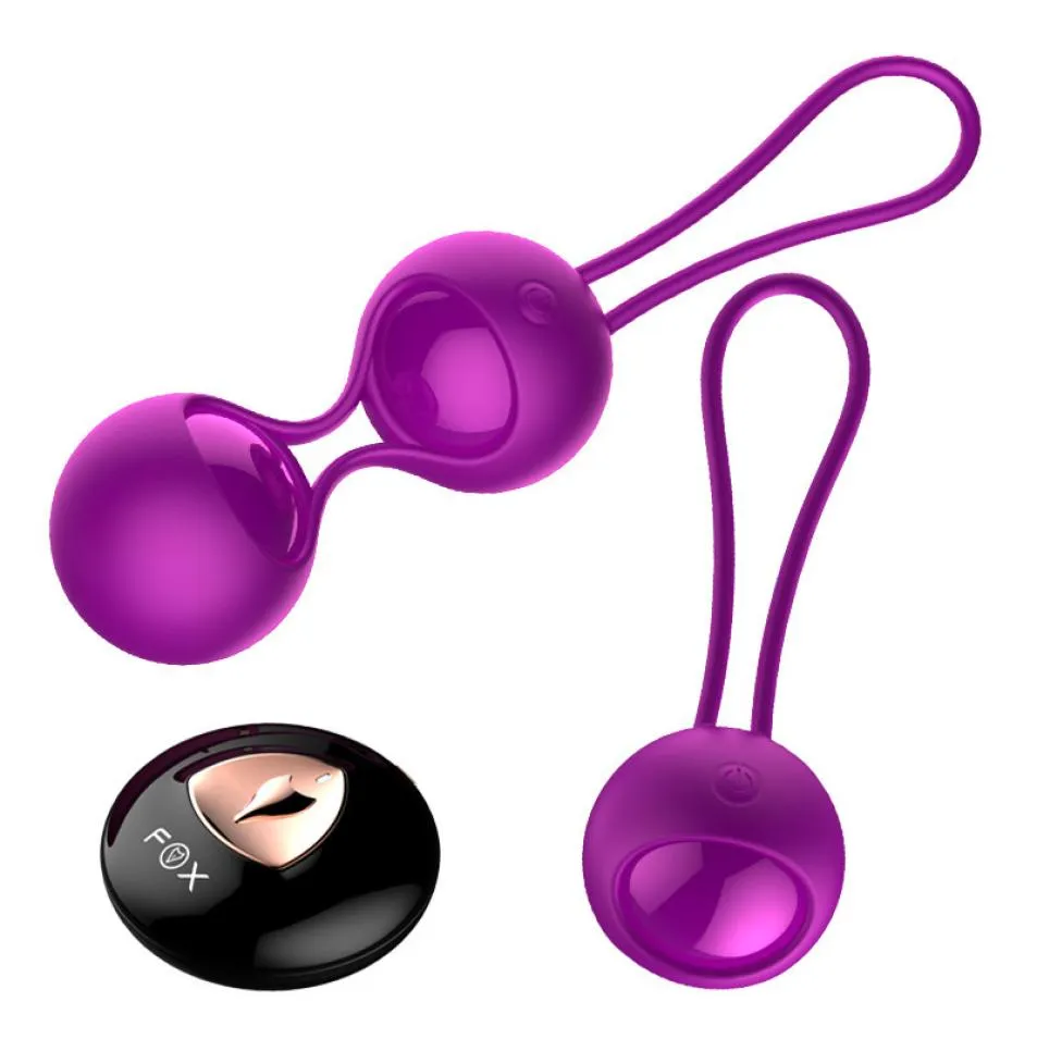 Fox Pilot Control Smart Touch Vibratory Ćwiczenie Kegel Ben wa Balls Trainer Davinal Trainer Vibrador Vibrador Sex Toys for Woman S185651056