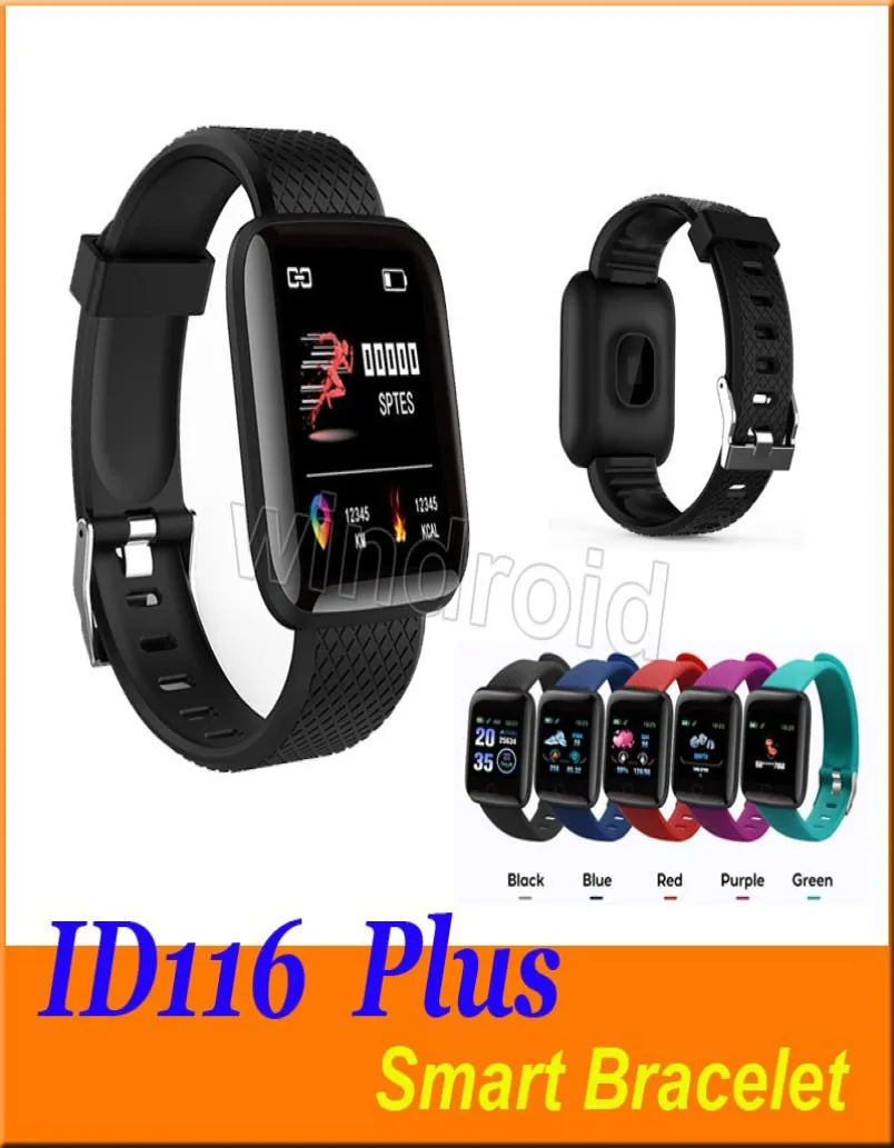 Fitness Tracker ID116 116 Plus Bracelet intelligent avec rate Smart Watch Band Braceuse Her Hyperband PK ID115 Plus 116 Plus F0 C1289518