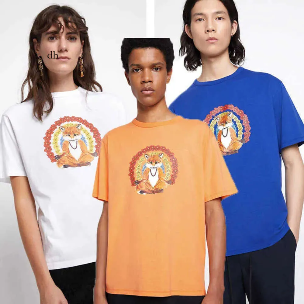 Maison Kitsune Women DesignerTシャツファッショントップ42で3色のカジュアル半袖Tシャツを印刷