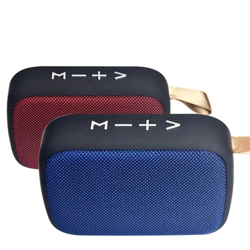 Haut-parleur portable compatible Bluetooth sans fil iPx7 tissu art carré hifi subwoofer portable portable support USB / tf / fm