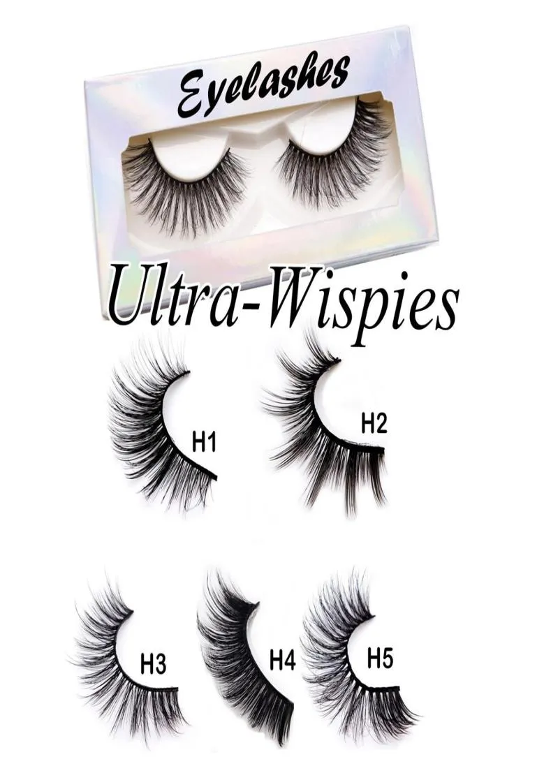 Ultra wispies fausses cils de vison 3D longs naturels longs moelleux faux cils en vrac en vrac entièrement lashs extension maquilleur5768144