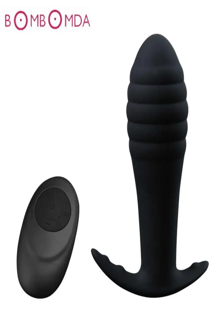 Remote sans fil Contrôle anal Vibrateur Masseur prostate 10 vibrages anal Plug Dildo Butt Puste Pussy Masturbator pour les hommes Y206644564