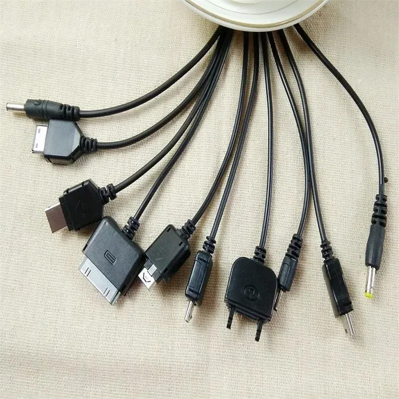 10 in 1 Multifunktions USB -Datenübertragungskabel Universal Multi -Pin -Kabel Ladegerät USB -Adapterdatenkabel