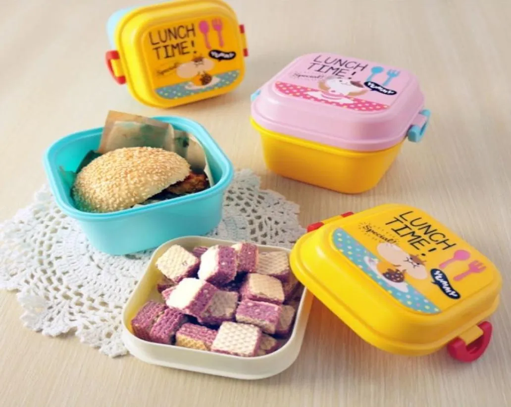 Cartoon gezonde plastic doos magnetron lunch lunch bento dozen eten container dineren kid chillen lunchbox 2010166381713