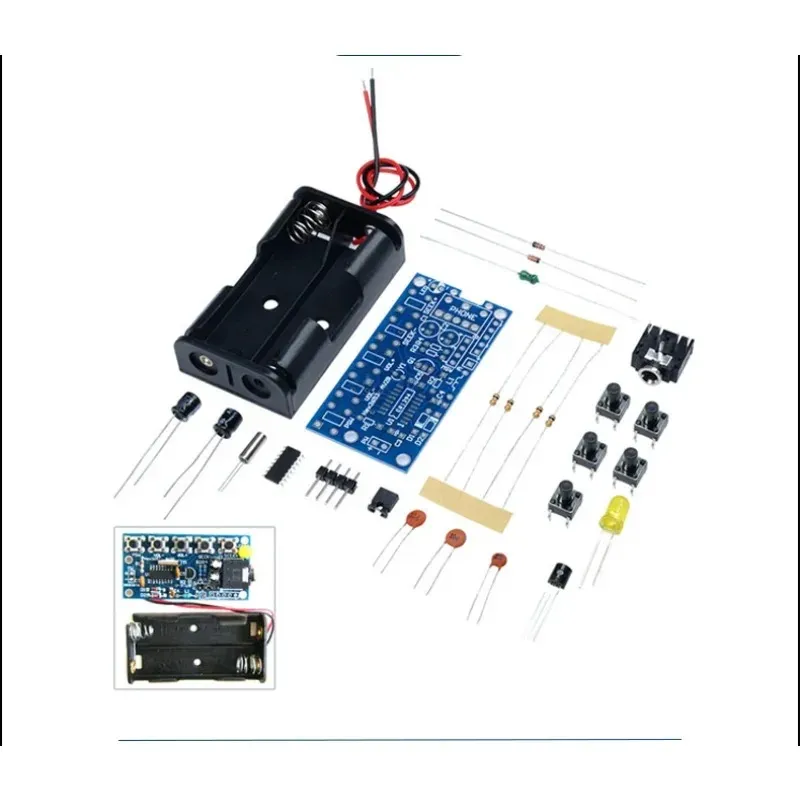 RDA5807 DIY Electronic Kits Wireless Stereo FM Radio Receiver Modul PCB 76MHz-108MHz DC 1,8 V-3,6 V