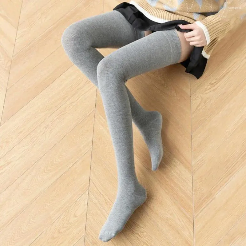Women Socks 1 Pair 80cm Japanese Style High Elasticity Non-slip Silicone Thigh Stockings Autumn Winter Over Knee