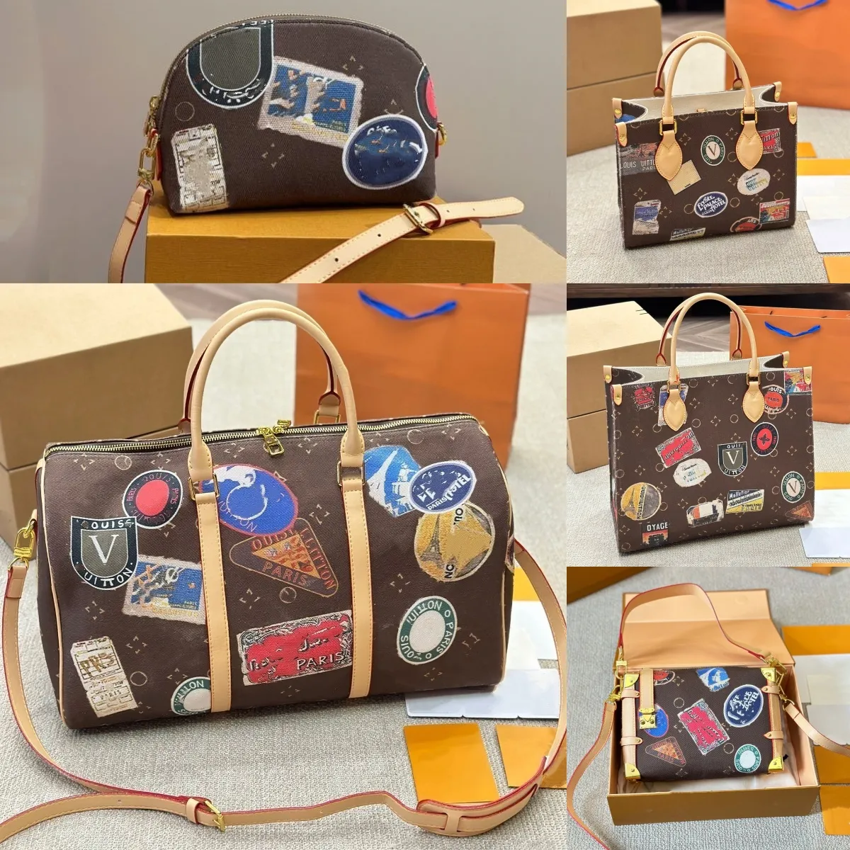 24SS Dames Luxe Designer Flight Mode Limited Tote Dames Tote Schoudertas Crossbody Bag boodschappentas Mommy Bag Make -uptas Turnus 25 cm/35 cm