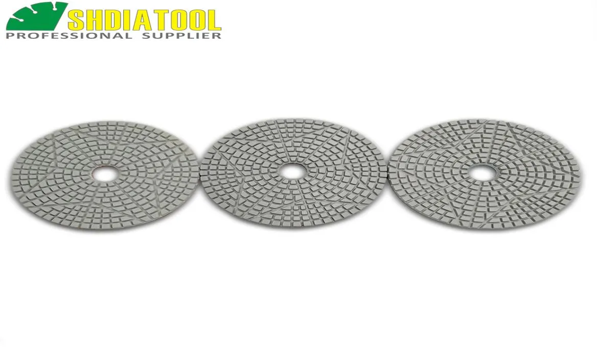 SHDIATOOL DIAMETER 100mm4quot Premium 3Steps Diamond Polissing TADS Resin Bond Panding Disques Haute qualité pour le marbre de pierre5524106