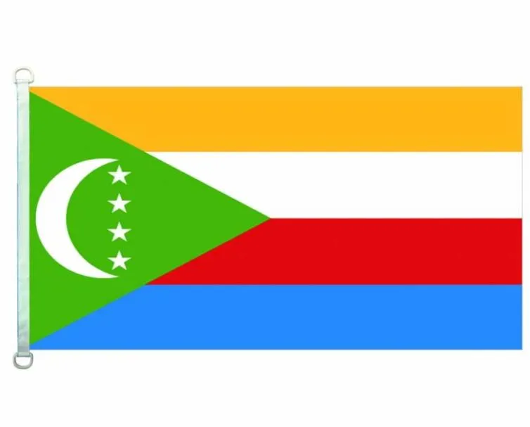 Drapeau Comoros de la bannière de drapeau des nations celtiques 3x5ft90x150cm 100 Polyester 110gsm Warp Tissu tricot Flag extérieur8051397