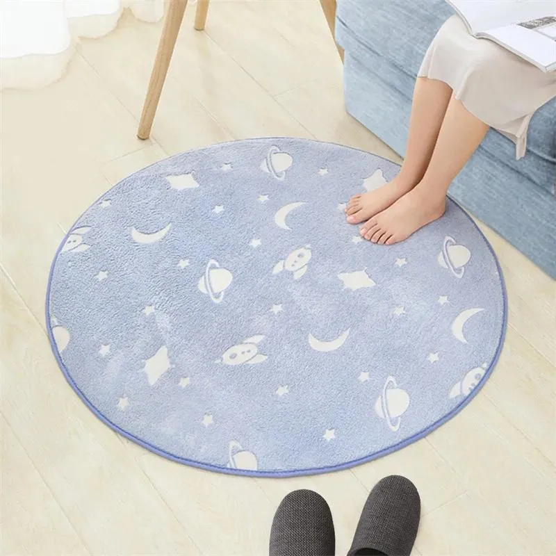 Teppiche Wohnzimmer Runde Teppich Stuhl Matten Anti Slip Küchen Schlafzimmer Badet Fußmatte Kinder Spielbodenpolster Home Dekoration