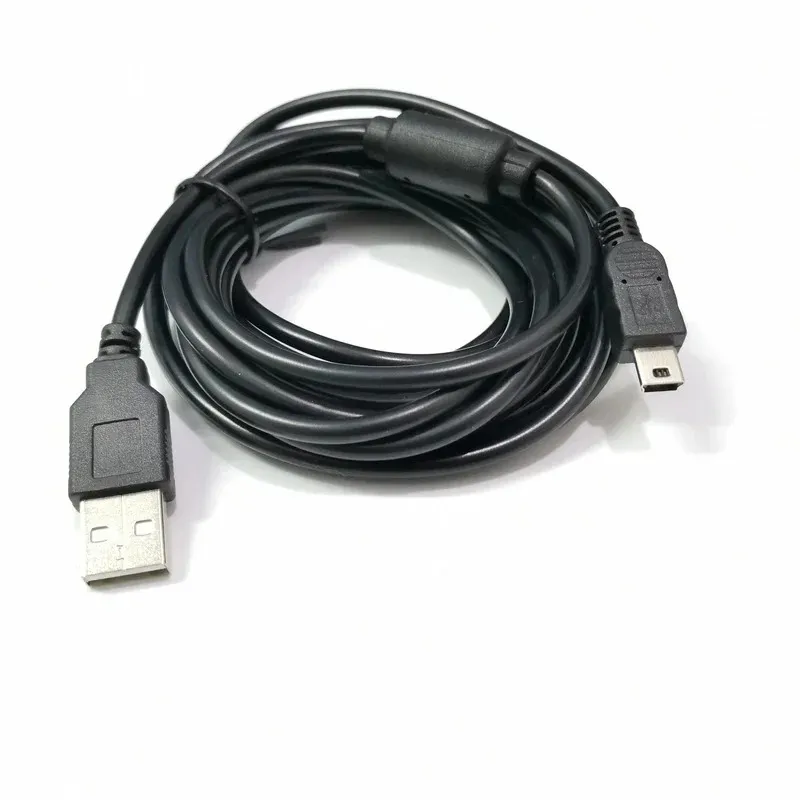 Nieuwe 3M 1PCS USB -laadkabel voor PS3 voor Sony PlayStation PS3 Handle draadloze controller met magnetische ringblack gamepad -kabel